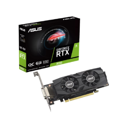 Imagen de TARJETA DE VIDEO ASUS GEFORCE RTX 3050 LP BRK OC EDITION OC 6GB GDDR6 - HDMI - DP