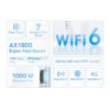 Imagen de EXTENSOR DE RANGO TP-LINK WI-FI 6 DOBLE BANDA AX1800 1800MBPS 