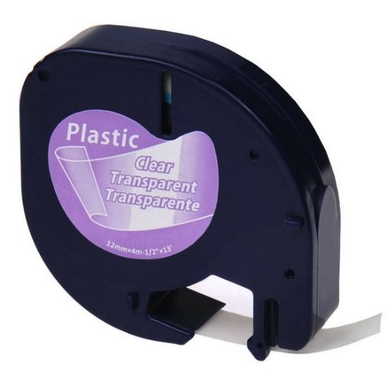 Imagen de CINTA GENERICA PLASTICA LETRATAG DYMO 16952 TRANSPARENTE 12MM X 4M