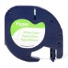 Imagen de CINTA GENERICA DE PAPEL DYMO LETRATAG 10697 12MM X 4M - 1/2 NEGRO - BLANCA
