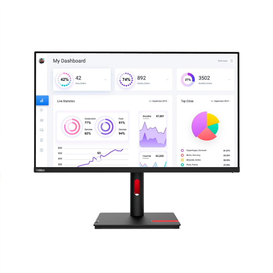 Imagen de MONITOR GAMING LENOVO THINKVISION S22I-30 21,5" FULL HD 1920 X 1080 - 75HZ - HDMI - NEGRO