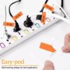 Imagen de CINTA GENERICA DYMO VINYL ORANGE/BLACK 19MM 3/4 RHINO 18436