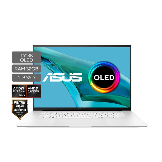 Picture of LAPTOP ASUS ZENBOOK S16 16” AMD RYZEN AI9 HX 370 - 32GB RAM - 1TB SDD - OLED - TACTIL - WIN11 HOME