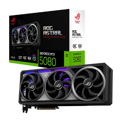 Imagen de TARJETA DE VIDEO ASUS ROG ASTRAL RTX 5080 OC EDITION 16GB GDDR7 - HDMI - DP - VENT - PCIE 5.0