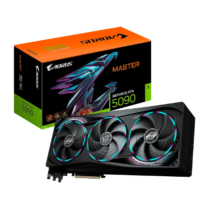 Imagen de TARJETA DE VIDEO GIGABYTE AORUS RTX 5090 MASTER 32GB GDDR7 - HDMI - DP - 3VENT - PCIE 5.0