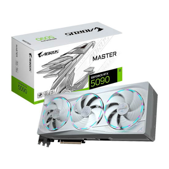 Imagen de TARJETA DE VIDEO GIGABYTE AORUS RTX 5090 MASTER ICE 32GB GDDR7 - HDMI - DP - 3VENT - PCIE 5.0