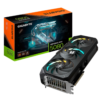 Imagen de TARJETA DE VIDEO GIGABYTE RTX 5080 GAMING OC 16GB GDDR7 - DP - HDMI - 3VENT - PCIE 5.0