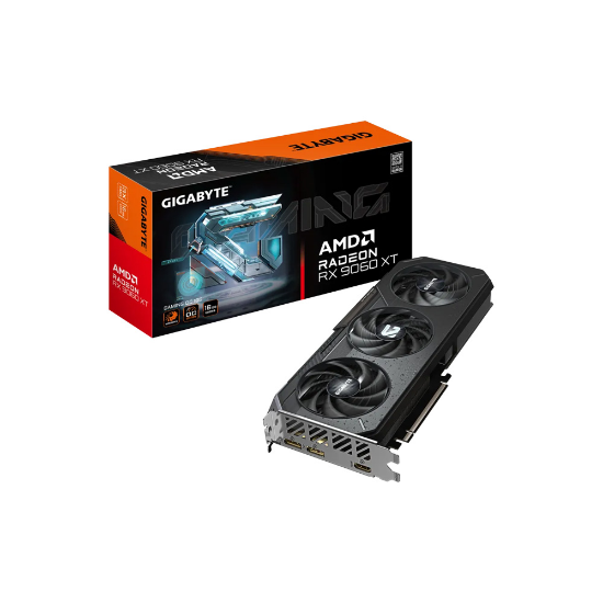 Imagen de TARJETA DE VIDEO GIGABYTE RADEON RX 9060XT GAMING OC 16GB GDDR6 - PCIE 5.0 - 2780MHZ