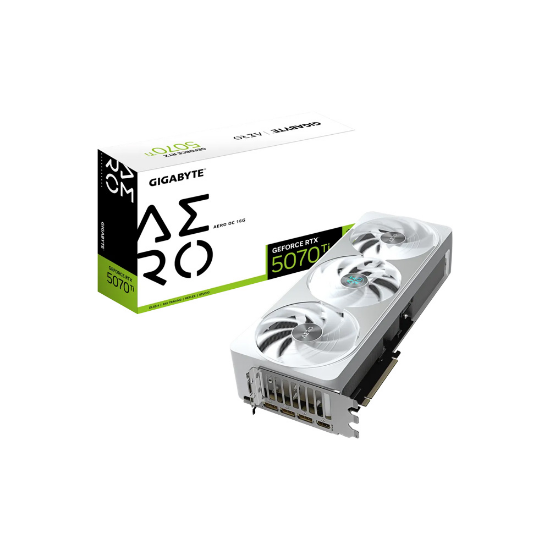 Imagen de TARJETA DE VIDEO GIGABYTE GEFORCE RTX 5070 TI AERO OC EDITION 16GB GDDR7 - PCIE 5.0