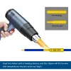 Imagen de CINTA GENERICA TERMOENCOGIBLE PARA DYMO RHINO 4200/5200/6000 18054 9MM X 1.5M AMARILLO - NEGRO