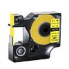Imagen de CINTA GENERICA TERMOENCOGIBLE PARA DYMO RHINO 4200/5200/6000 18056 12MM X 1.5M AMARILLO - NEGRO