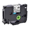 Imagen de CINTA GENERICA BROTHER TZE-141 18MM 8M LAMINADA NEGRO/TRANSPARENTE