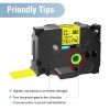 Imagen de CINTA GENERICA BROTHER TZE-651 24MM 8M LAMINADA NEGRO/AMARILLA