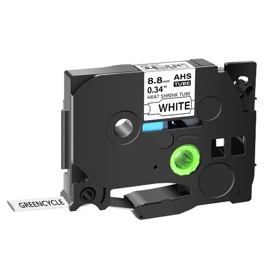 Imagen de CINTA GENERICA TERMOENCOGIBLE BROTHER HSE-221 9MM 1.5M NEGRO/BLANCO