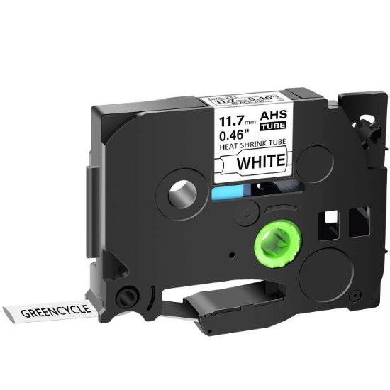 Imagen de CINTA GENERICA TERMOENCOGIBLE BROTHER HSE-321 12MM 1.5M NEGRO/BLANCO