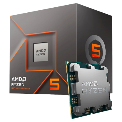 Imagen de PROCESADOR AMD RYZEN 5 8400F 4.2GHZ 6 NUCLEOS 12 HILOS AM5