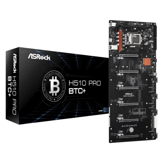 Imagen de MAINBOARD ASROCK H510 PRO BTC PLUS 11VA LGA1200 DDR4 HDMI PCIEEX3 M.2