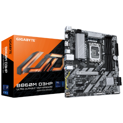Imagen de MAINBOARD GIGABYTE B860M D3HP DDR5 LGA1851 INTEL ULTRA MICRO ATX