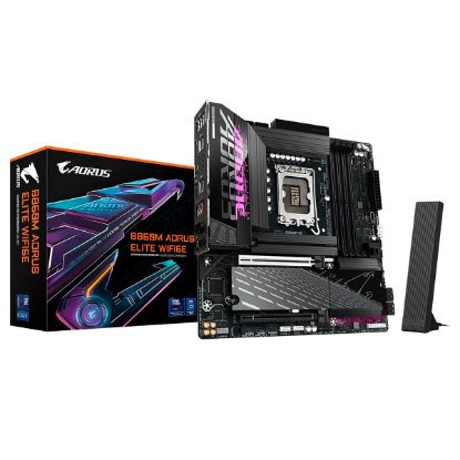 Imagen de MAINBOARD GIGABYTE AORUS B860M A ELITE WIFI6E LGA1851 INTEL ULTRA DDR5 PCIE 5.0 
