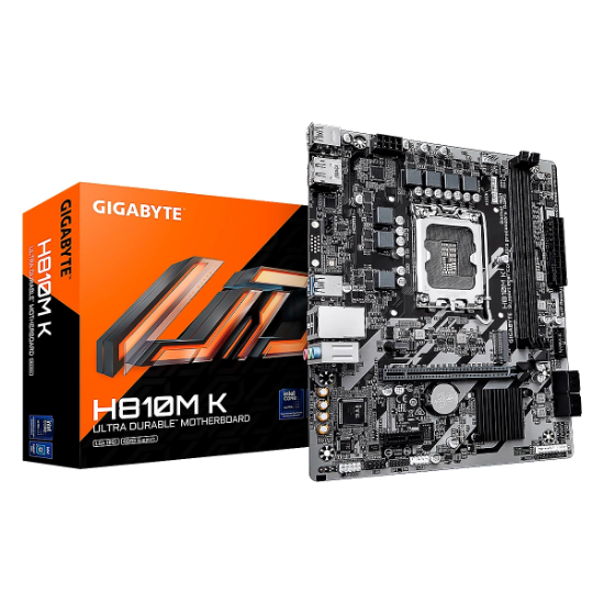 Imagen de MAINBOARD GIGABYTE H810M K LGA1851 INTEL CORE ULTRA DDR5 HDMI M.2 PCIE 4.0