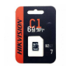 Imagen de TARJETA DE MEMORIA MICRO SD HIKVISION 64GB CLASE 10