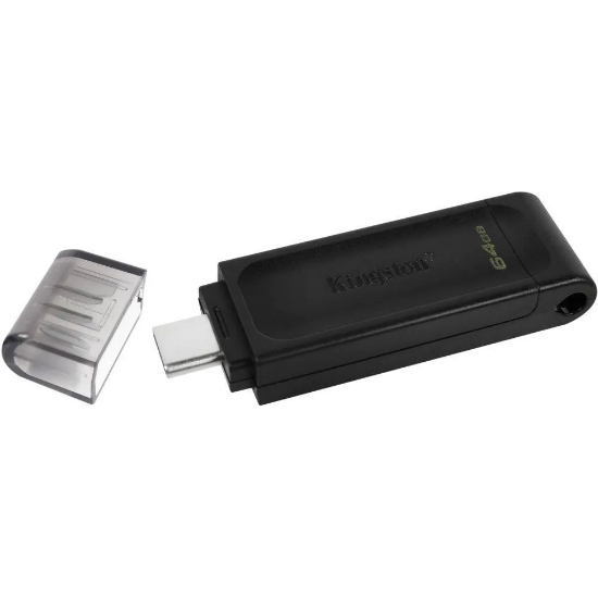 Imagen de FLASH PEN DRIVE KINGSTON DT70 64GB TIPO USB C DATATRAVELER