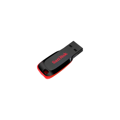 Imagen de FLASH PEN DRIVE SANDISK 128GB CRUZER BLADE SB - 2.0 BLACK-RED