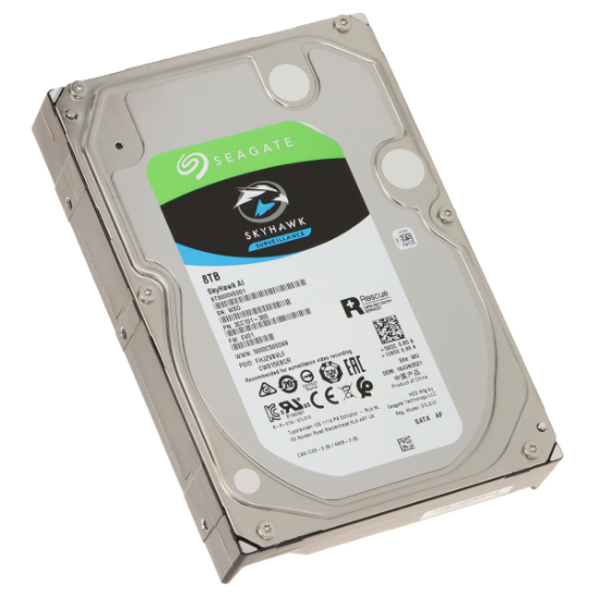 Imagen de DISCO DURO SEAGATE SKYHAWK 8TB 7200RPM  - 3.5" - 256MB CACHE - 6.0GBS