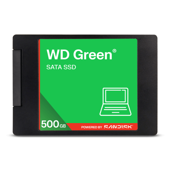 Imagen de UNIDAD DE ESTADO SOLIDO WD 500GB SATA - 2.5" - 7MM - 545MBS - GREEN