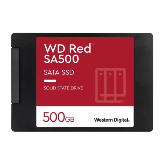Imagen de UNIDAD DE ESTADO SOLIDO WD 500GB SA500 RED - SATA III - 6GBS - 2.5" - 560MBS