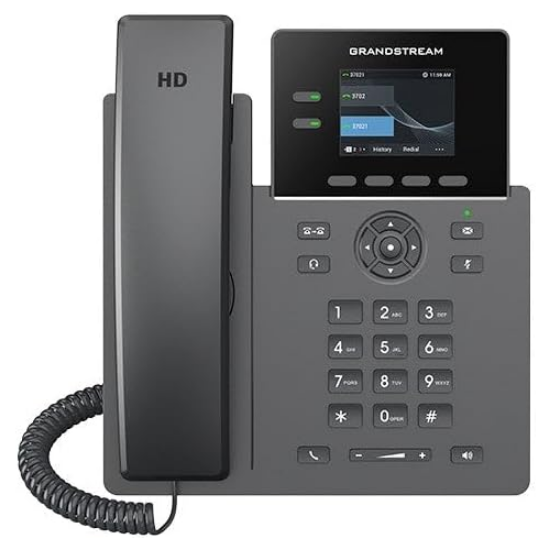 Imagen de TELEFONO HOTELERO IP GRANDSTREAM 2 LINEAS 2 CUENTAS SIP - 2 PUERTOS 10/100