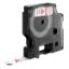 Imagen de CINTA ORIGINAL DYMO D1 45015 12MM X 7M BLANCA LETRA ROJA