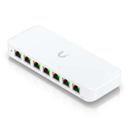 Imagen de SWITCH UBIQUI UNIFI ULTRA LAYER 2 -  8 PUERTOS GIGABIT POE GBE VERSATIL 42W