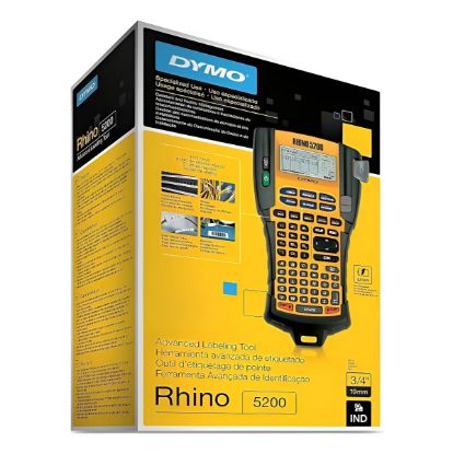 Imagen de ETIQUETADORA ROTULADORA DYMO RHINO INDUSTRIAL 5200 3/4 YELLOW/BLACK