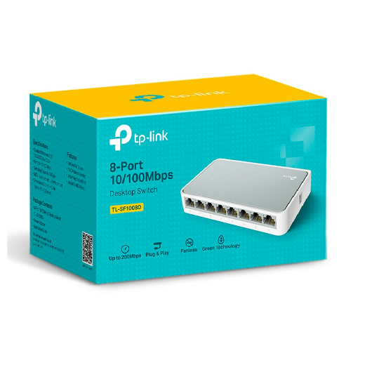 Imagen de SWITCH TP-LINK LS1008 8 PUERTOS 10/100MBPS DE ESCRITORIO - RJ45