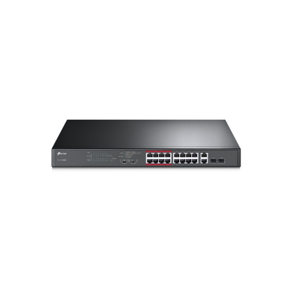 Imagen de SWITCH TP-LINK SL1218MP 16 PUERTOS 10/100 MNBPS - 2 PUERTOS GIGABITS POE