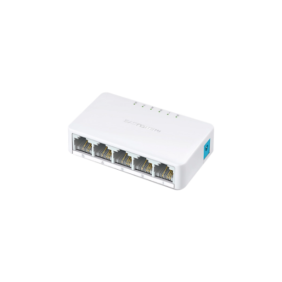 Picture of SWITCH MERCUSYS 5 PUERTOS ETHERNET RJ45 - 10/100MBPS - 5V