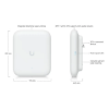 Imagen de ACCESS POINT UBIQUITI UNIFI U7 PRO OUTDOOR WIFI7 - IPX6 - POE+