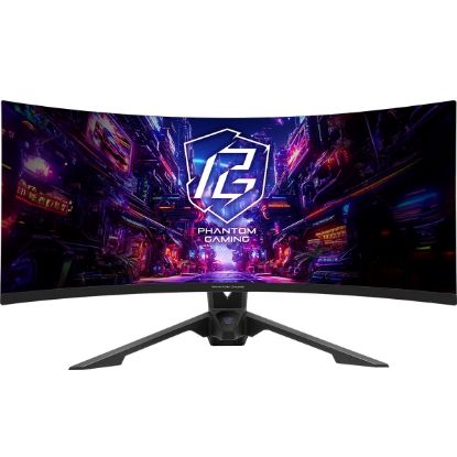 Imagen de MONITOR ASROCK PHANTOM GAMING CURVO 34” VA PG34QRT3A  WQHD 3440x1440 180HZ 1MS – 2 HDMI – 2 DP - 4 USB 