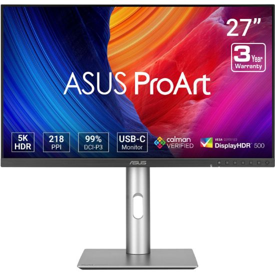 Imagen de MONITOR PROFESIONAL ASUS PROART DISPLAY 27” IPS PA27JCV 5K 5120 x 2880 60HZ 5MS – HDMI – DP - 3 USB - 2 USB-C