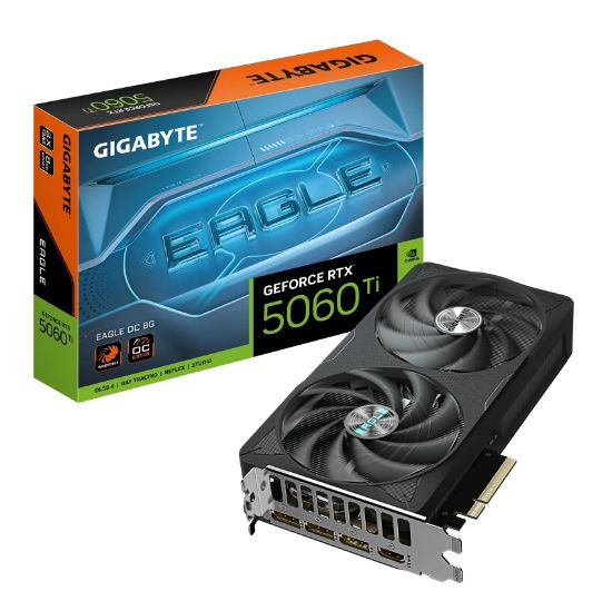 Imagen de TARJETA DE VIDEO GIGABYTE GEFORCE RTX 5060 Ti EAGLE OC 8G 8GB GDDR7 - 3 DP - 1 HDMI