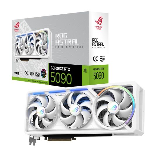 Picture of TARJETA DE VIDEO ASUS ROG ASTRAL GEFORCE RTX 5090 32GB GDDR7 WHITE OC 