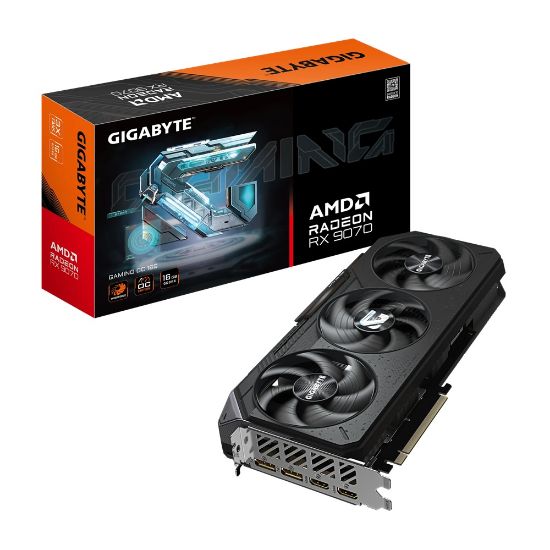Picture of TARJETA DE VIDEO GIGABYTE AMD RADEON RX 9070  GAMING OC 16G  16GB GDDR6 2 HDMI - 2 DP