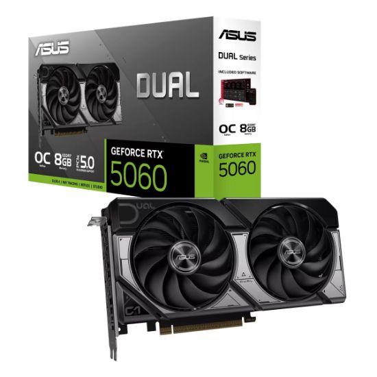 Imagen de TARJETA DE VIDEO ASUS DUAL GEFORCE RTX 5060 8GB GDDR7  OC EDITION- DP - HDMI