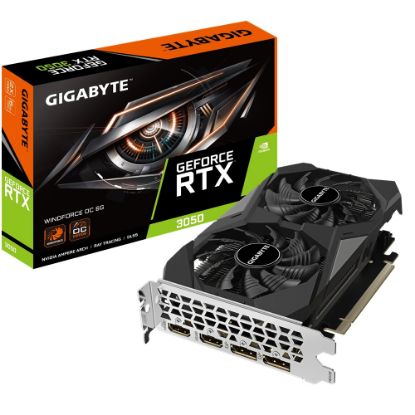 Imagen de TARJETA DE VIDEO GIGABYTE GEFORCE RTX 3050 WINDFORCE OC 6GB GDDR6 HDMI - DP