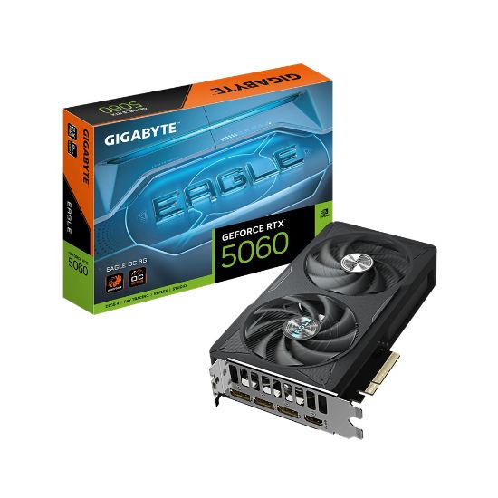 Imagen de TARJETA DE VIDEO GIGABYTE GEFORCE RTX 5060 EAGLE OC 8G 8GB GDDR7 - 3 DP - 1 HDMI