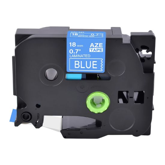 Imagen de CINTA GENERICA 12MM TZ-545 PARA BROTHER AZUL LETRA BLANCA