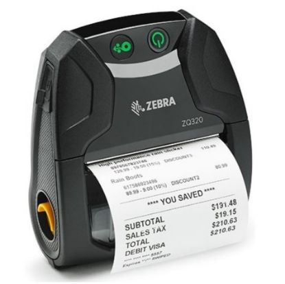 Imagen de IMPRESORA PORTATIL ZEBRA ZQ320 BLUETOOTH - USB - 3 PULGADAS