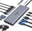 Imagen de HUB 14 EN 1 PARA APPLE USB C ABIWAZY USB 3.0 - HDMI - VGA – RJ45 - 3.5MM