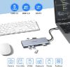Imagen de HUB 14 EN 1 PARA APPLE USB C ABIWAZY USB 3.0 - HDMI - VGA – RJ45 - 3.5MM